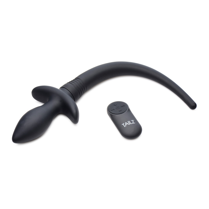Tailz Plug Queue de chien vibrante Waggerz 9 x 3.8cm - Queue 25cm